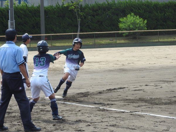 第67回石川県中学校ソフトボール大会　　準決勝の模様（森本　対　門前　戦）６